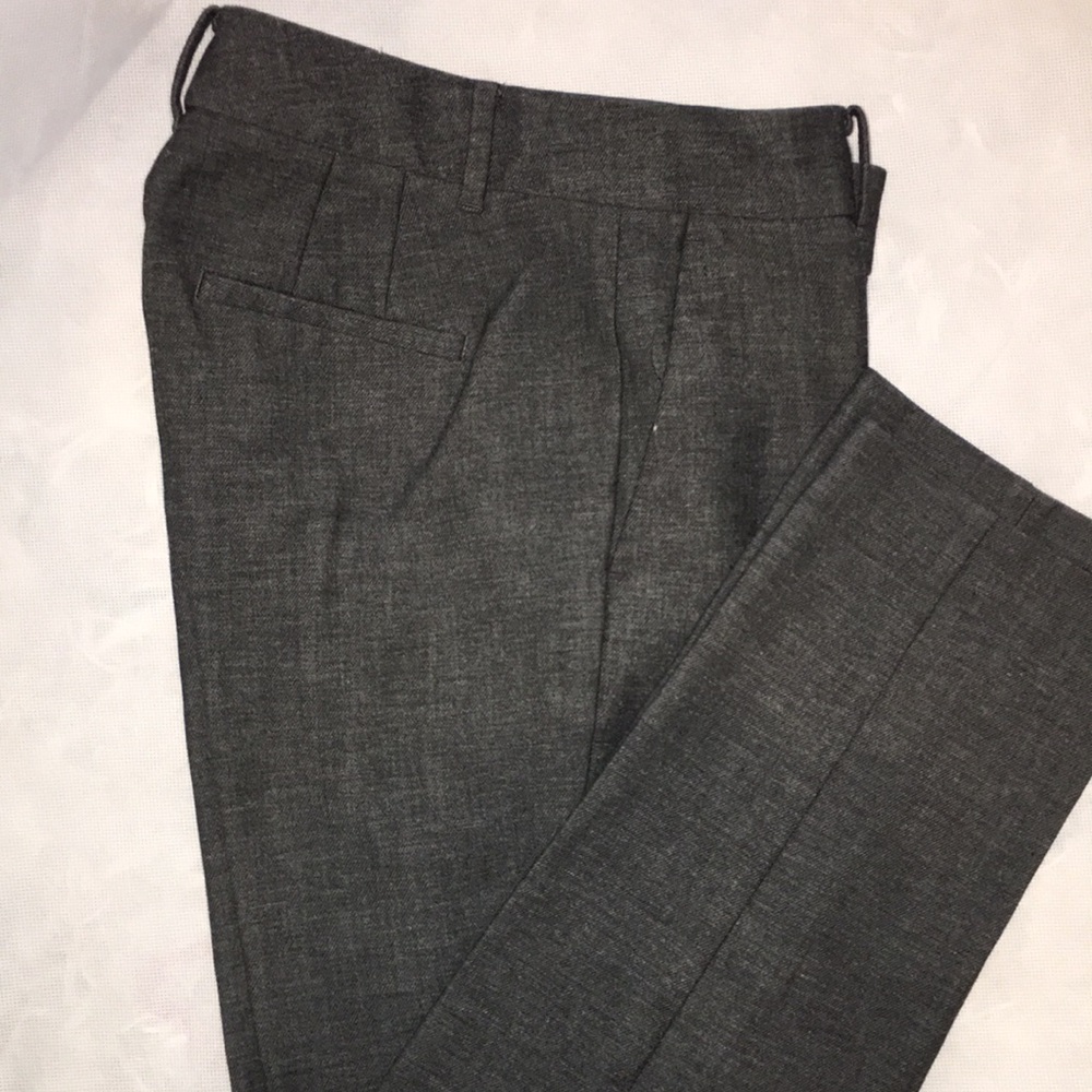 Ann Taylor Charcoal Gray Tailored Trousers